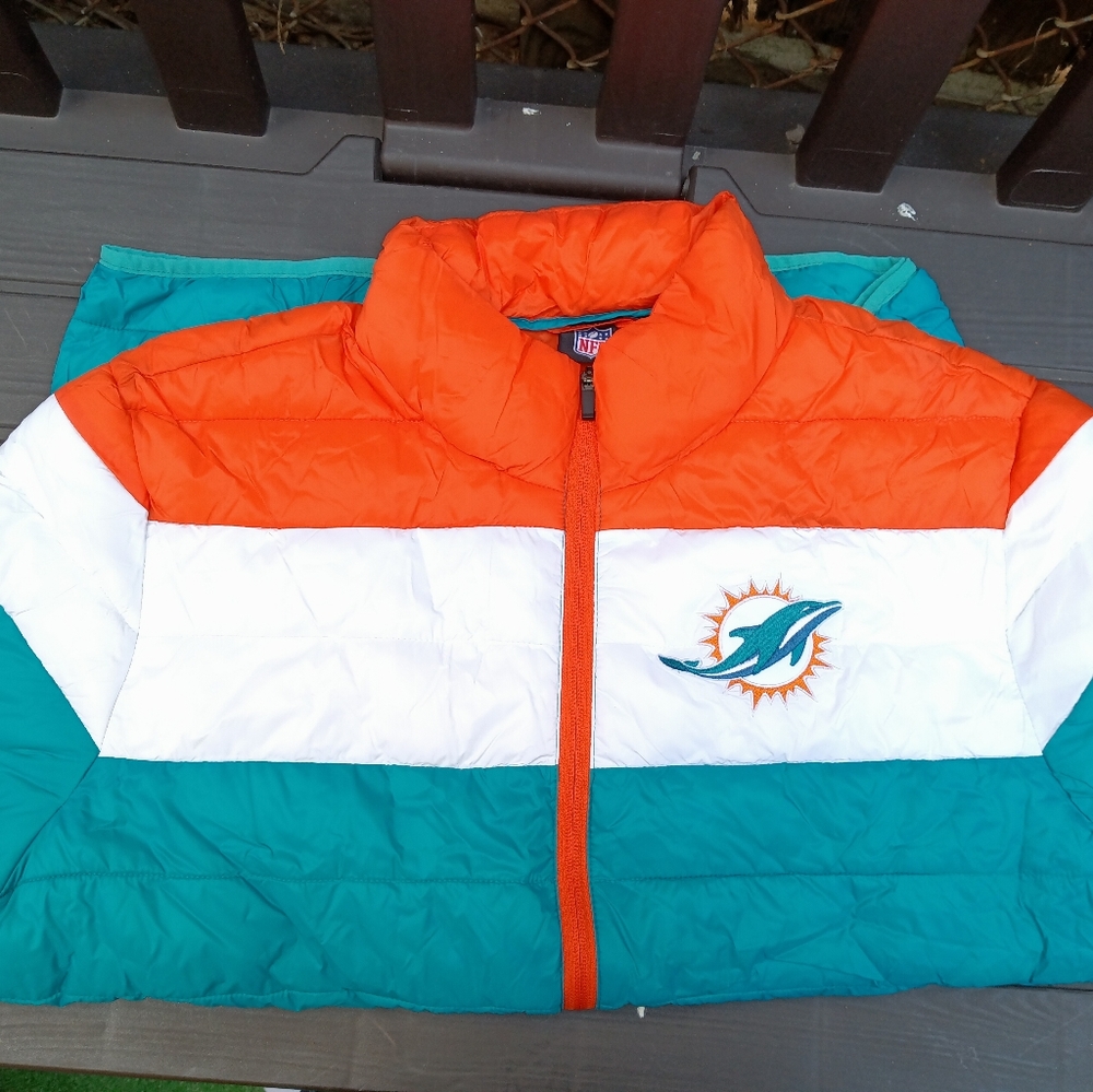NFL Miami Dolphins men's nwt L jacket